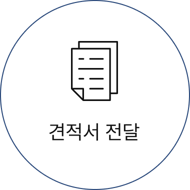견적서 전달